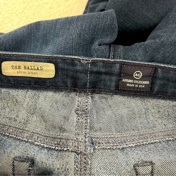 AG Adriano Goldschmied The Ballad Slim Boot Dark Wash Jeans Size 27R Made USA - Picture 5 of 8